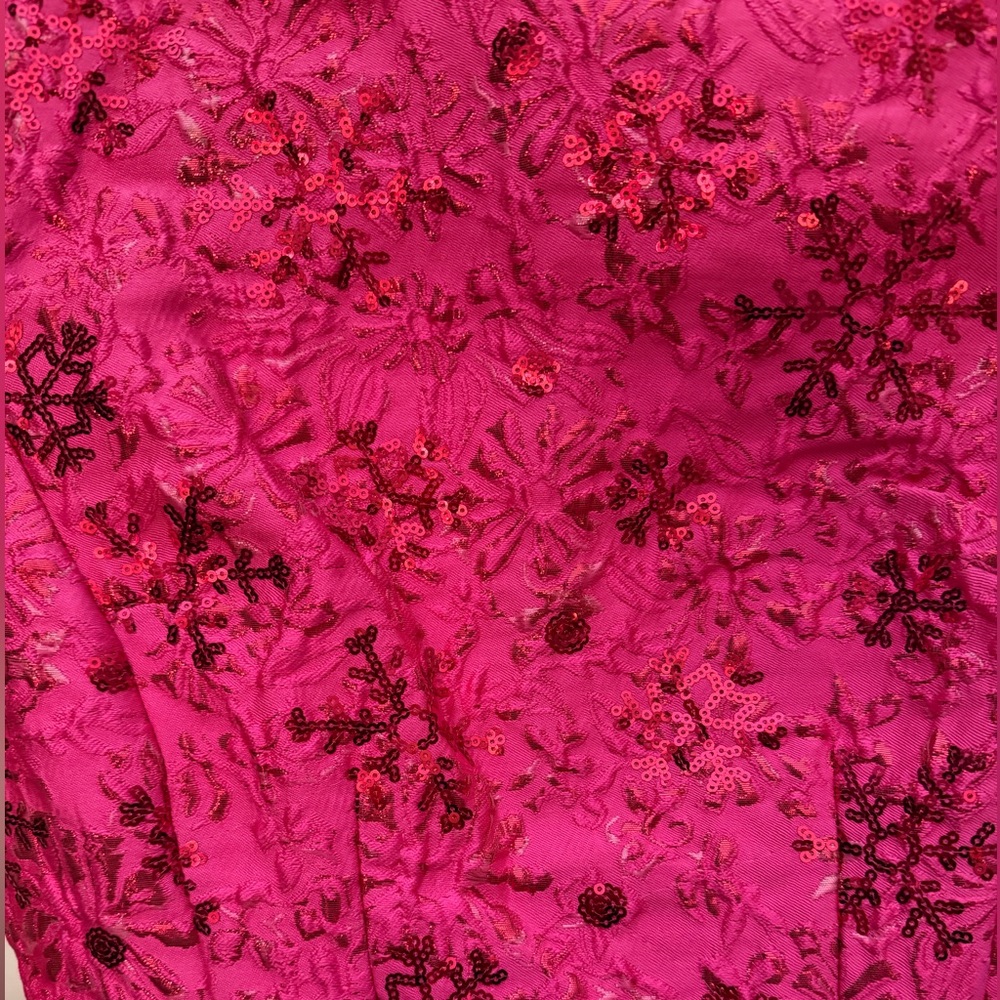 💕Belle of the Ball💕Elegant Pink Floral Garden Party Dress/Kentucky Derby - Picture 5 of 7